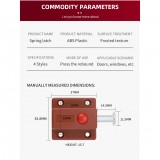 Ασφάλεια πόρτας και παραθύρου Αυτόματη Spring Automatic Lock σε Χρώμα Καφέ