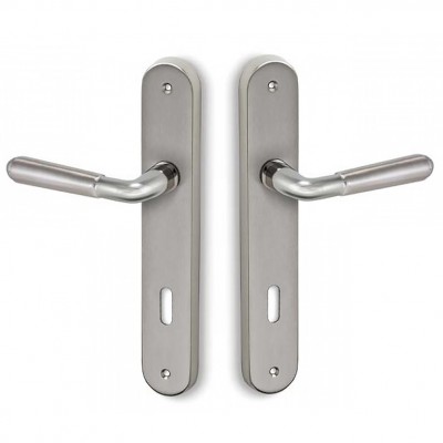 Πόμολα πόρτας χειρολαβή με πλάκα (ζεύγος) C1265