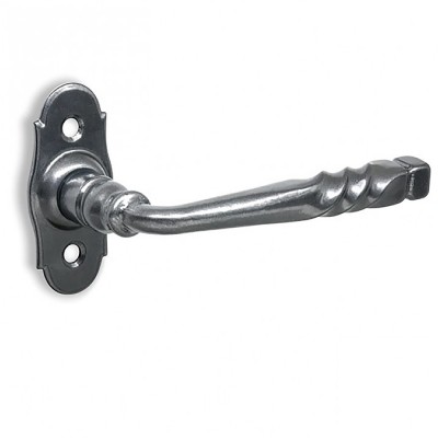 Πόμολα πόρτας χειρολαβή (Ζεύγος) με ροζέτα Γκρι σίδηρος C935