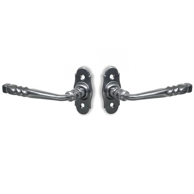 Πόμολα πόρτας χειρολαβή (Ζεύγος) με ροζέτα Γκρι σίδηρος C935