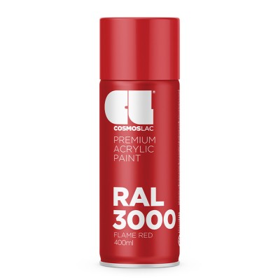Σπρέι COSMOS LAC GLOSS RED RAL3000 400ml