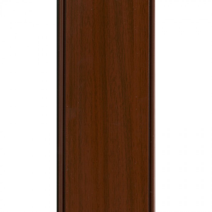 Δίφυλλη πτυσσόμενη πόρτα πλαστική Zitaflex χρώμα Ξύλου Καρυδιά Σκούρο 14 χωρίς τζαμάκι