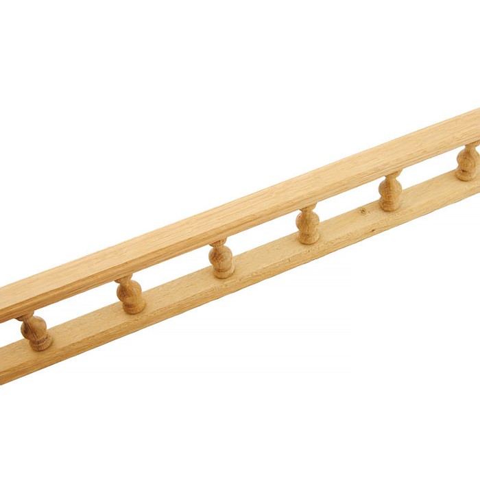 Ξύλινη Μικρή Διακοσμητική Ράγα 80cm Δρύς