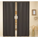 Δίφυλλη πτυσσόμενη πόρτα πλαστική Zitaflex χρώμα Ξύλου Βένγκε 26 χωρίς τζαμάκι