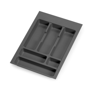 Κουταλοθήκη Πλαστική σε Ανθρακί για Κουτί 400mm Emuca 8322023