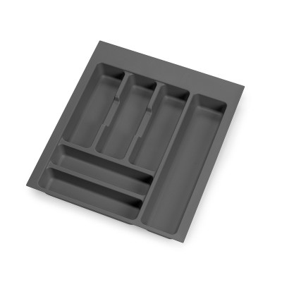 Κουταλοθήκη Πλαστική σε Ανθρακί για Κουτί 450mm Emuca 8322123