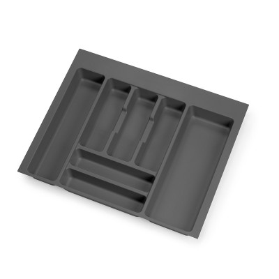 Κουταλοθήκη Πλαστική σε Ανθρακί για Κουτί 600mm Emuca 8322323