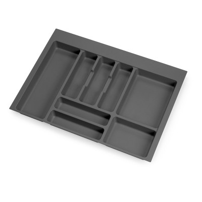 Κουταλοθήκη Πλαστική σε Ανθρακί για Κουτί 700mm Emuca 8330123