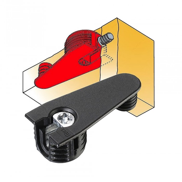 Φεράμι Πλαστικό Φ25 - Φ10 σε χρώμα μαύρο