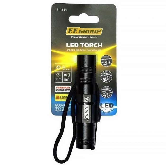 Φακός Αλουμινίου Μικρός 9,75cm Led FF GROUP 34594