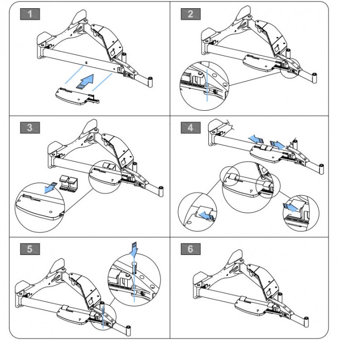 Φρένο για μηχανισμό τυφλού ντουλαπιού COMBIS INOXA (846S) 0075-1596 Ανθρακί