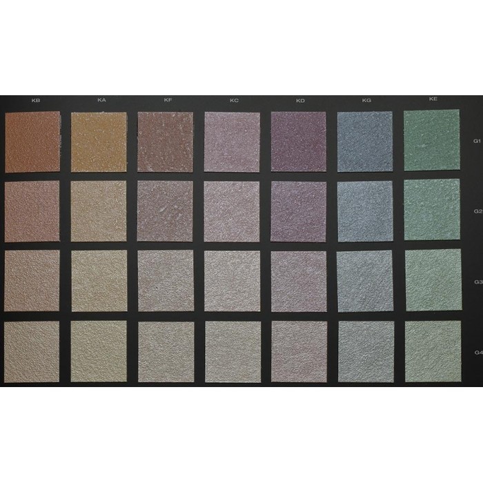 Διακοσμητικό χρώμα Τεχνοτροπίας με βάση, με ιριδίζον-περλέ φινίρισμα  Κωδ. KB-G4 με νιφάδες από ασημί φίλντισι Gioia Giorgio Graesan σε 1Lit