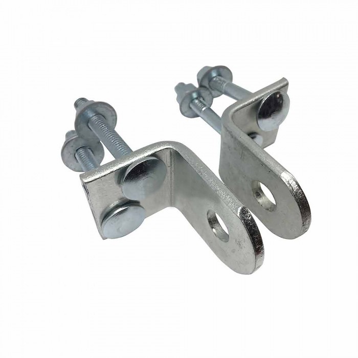 Σετ Γωνίες Ατσάλινες Λουκέτου Εγχώριες 2Τεμ.