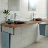 Γωνία στήριξης νιπτήρα 1002--- 15 X  45cm μαύρη ματ 1 Τεμάχιο