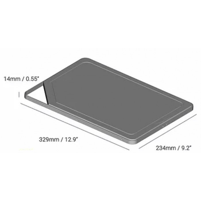 Ξύλο κοπής Hazuto με Διαστάσεις 329mm X 234mm από Ξύλο Sapele από το Κονγκό και με μονοκόμματο μεταλλικό πλαίσιο Τhe Ηazuto Βoard 304