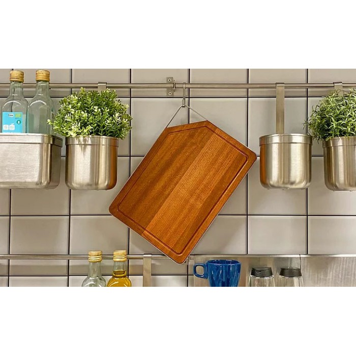 Ξύλο κοπής Hazuto με Διαστάσεις 329mm X 234mm από Ξύλο Sapele από το Κονγκό και με μονοκόμματο μεταλλικό πλαίσιο Τhe Ηazuto Βoard 304