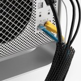 Πλεκτό Μανίκι Καλωδίων Inofix Μαύρο 1,5m 7004-3