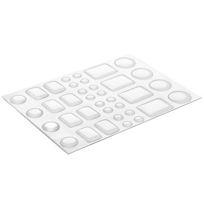 Διάφανα αυτοκόλλητα προστατευτικά - αντιολισθητικά πολλαπλών χρήσεων 36 Τεμαχίων Inofix 4056 