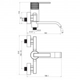Μπαταρία Λουτρού Interflex Hermes με σετ Ντούς Χρωμίου 087425