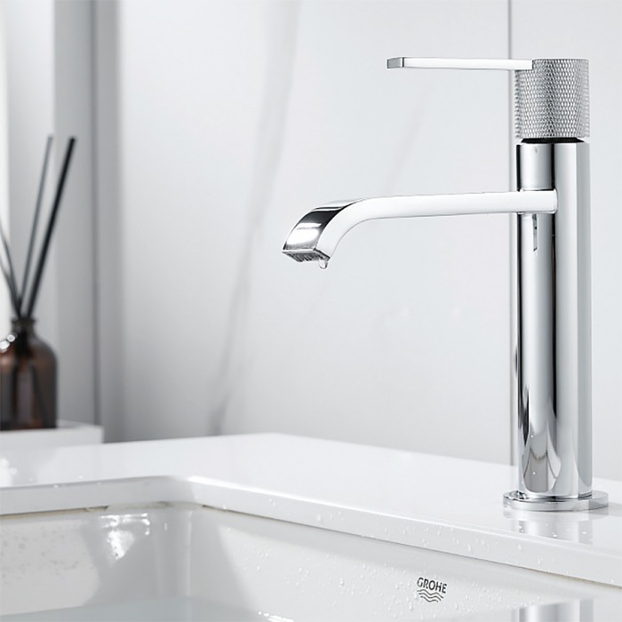 Μπαταρία μπάνιου νιπτήρα ψηλή 20 cm Interflex Χρώμιο 087426 Hermes