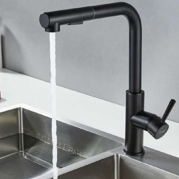 Μπαταρία νεροχύτη Interflex 087538 σειρά Vogue Μαύρη