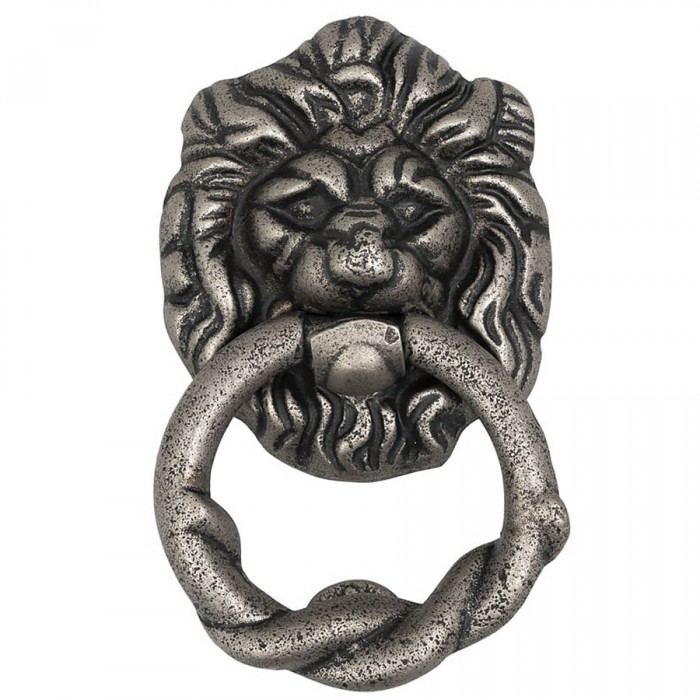 Σιδερένιο ρόπτρο εξώπορτας 9,0cm x 16,5cm Κ377 Old Silver Roline