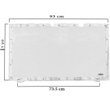 Κάλυψη τζακιού 0997 μεταλλική 100% Inox