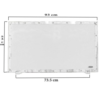 Κάλυψη τζακιού 0997 μεταλλική 100% Inox