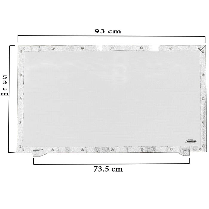 Κάλυψη τζακιού 0997 μεταλλική 100% Inox