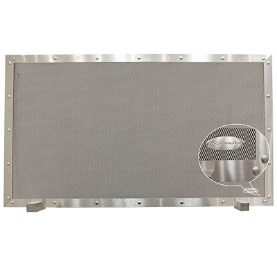 Κάλυψη τζακιού 0997 μεταλλική 100% Inox