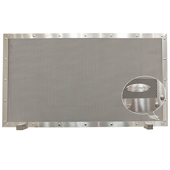 Κάλυψη τζακιού 0997 μεταλλική 100% Inox