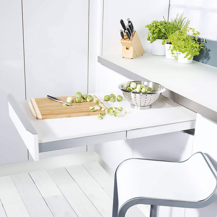 Μεταλλικός Μηχανισμός Τραπεζιού κουζίνας Kessebohmer Top Flex 005236 με Σπαστή Μετόπη 50cm βάθος και για έως 90cm Πλάτος