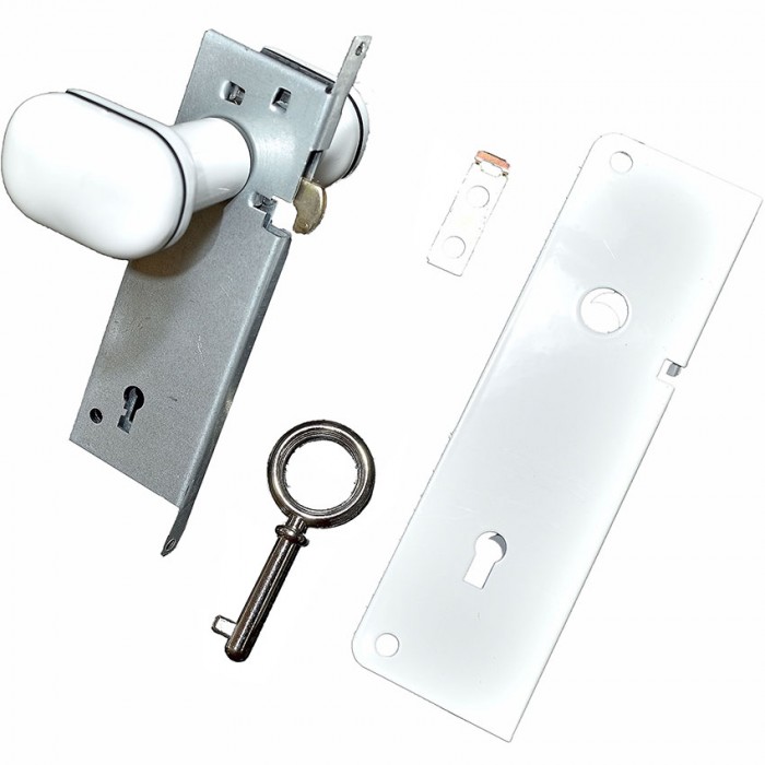 Κλειδαριά Μεταλλική Πτυσσόμενης πόρτας Φυσούνα Λευκή