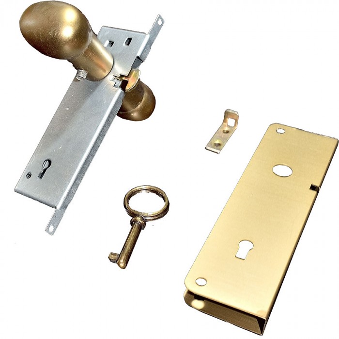 Κλειδαριά Μεταλλική Πτυσσόμενης πόρτας Φυσούνα Χρυσό-Αντικέ