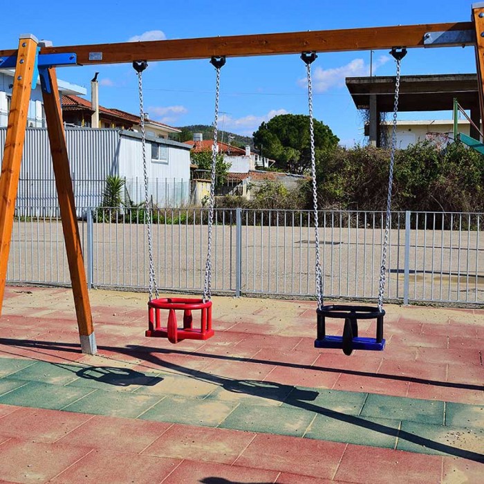 Κουζινέτο κούνιας για οριζόντιο επίπεδο 13cm x 5cm απο Θερμογαλβανισμένο χάλυβα βαρέως τύπου.