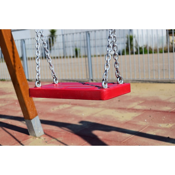 Κούνια (κάθισμα) Παίδων για μεταλλικές ή ξύλινες κούνιες με πιστοποίηση ΕΝ1176 σε χρώμα Κόκκινο