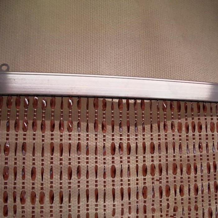 Κουρτίνα Πόρτας Χάντρα Κονιάκ 100×220εκ