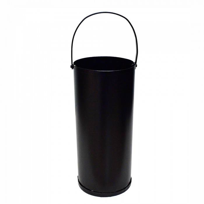 Κουβάς Εργαλείων Τζακιού ø16x34cm ύψος σε Μαύρο