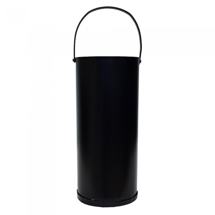 Κουβάς Εργαλείων Τζακιού ø16x34cm ύψος σε Μαύρο