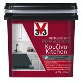 Χρώμα Νερού Ανακαίνισης Κουζίνας V33 RENOVATION PERFECTION KITCHEN 0,75LT Smokey Black Σε Ματ Φινίρισμα Χρώμα Νερού Ανακαίνισης Κουζίνας V33 RENOVATION PERFECTION KITCHEN 0,75LT Smokey Black Σε Ματ Φινίρισμα