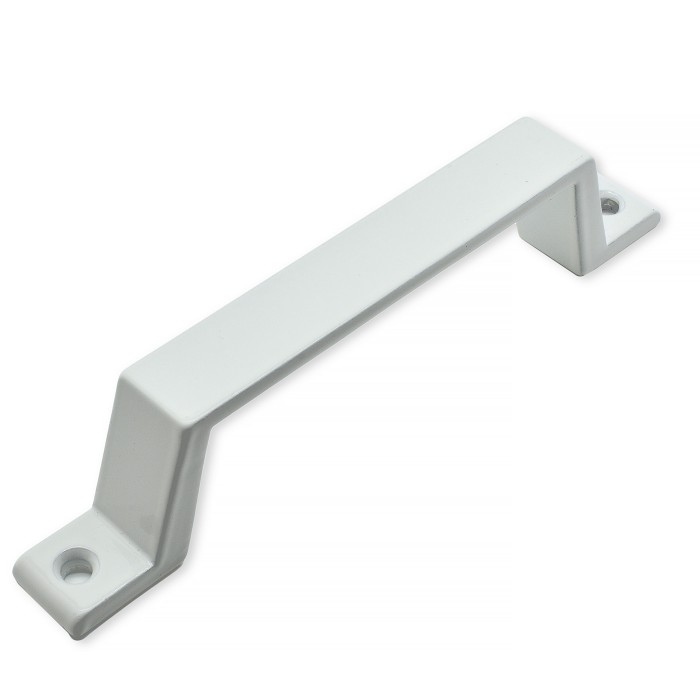 Λαβή Αλουμινίου 140mm με Δύο Τρύπες σε Λευκό Χρώμα