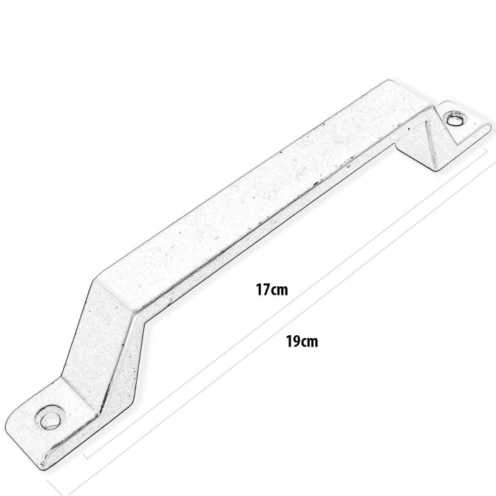 Λαβή Αλουμινίου 190mm με δύο Τρύπες σε Χρυσό Ματ Χρώμα