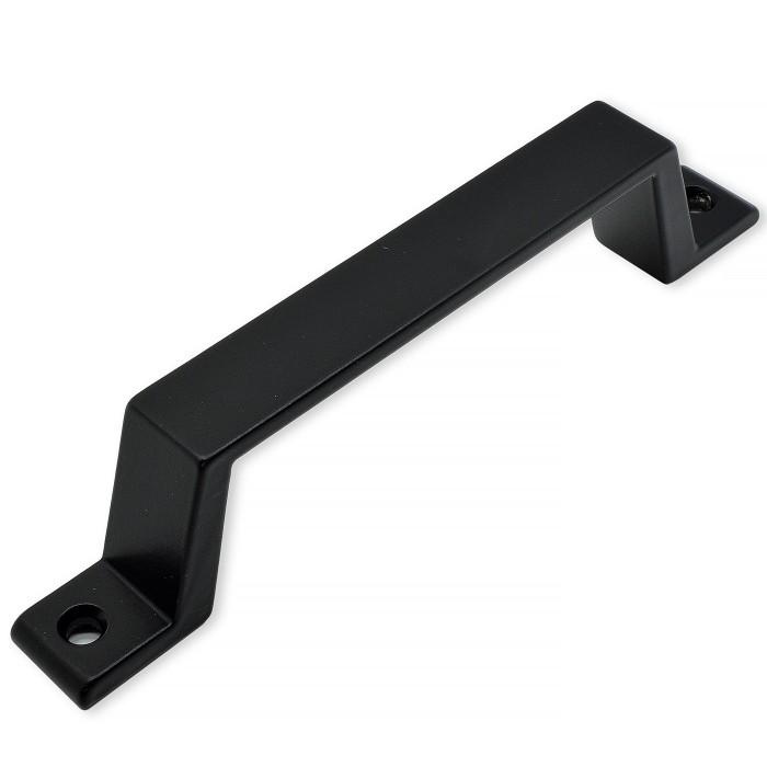 Λαβή Αλουμινίου 140mm με Δύο Τρύπες σε Μαύρο Χρώμα