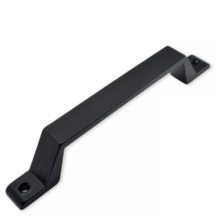 Λαβή Αλουμινίου 190mm με δύο Τρύπες σε Μαύρο Χρώμα