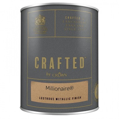 Μεταλλική βαφή ανώτερης μεταλλικής γυαλάδας CRAFTED ™ by Crown Millionaire 1.25L