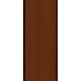 Μονόφυλλη πτυσσόμενη πόρτα πλαστική Zitaflex Μονόχρωμη Μαόνι 14Α χωρίς τζαμάκι