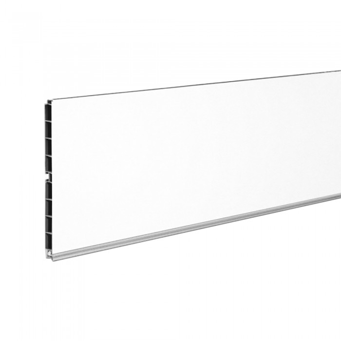 Πλαστική Μπάζα κουζίνας Opes Ύψους 15cm σε Βέργα 4m σε Χρώμα Λευκό