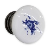 Πόμολα επίπλων 3015 Μπλέ Κασσίτερος  31x27mm 