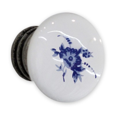 Πόμολα επίπλων 3015 Μπλέ Κασσίτερος  31x27mm 