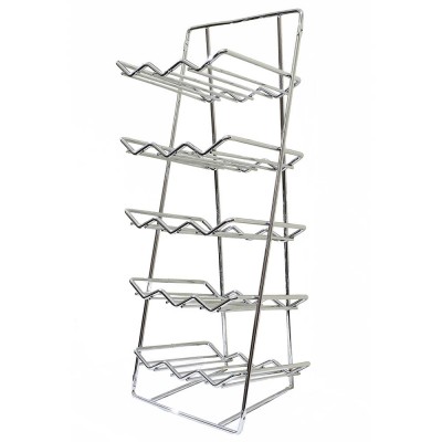 Μεταλλική Κρεμαστή Μπουκαλοθήκη με 5 ράφια (3 μπουκάλια στο καθένα) 26 x 65cm No65